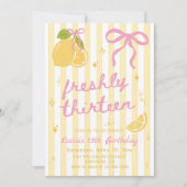 Invitation d'anniversaire 13 ans Freshly Thirteen (Devant)