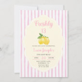 Invitation d'anniversaire 13 ans Lemonade Lemon Fr (Devant)