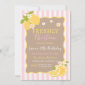 Invitation d'anniversaire 13 ans Lemonade Lemon Fr (Devant)