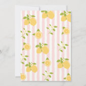 Invitation d'anniversaire 13 ans Lemonade Lemon Fr (Dos)