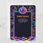 Invitation d'anniversaire 13 ans Neon Retro Arcade (Dos)