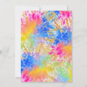 Invitation d'anniversaire 14 ans Arc-en-Ciel (Dos)