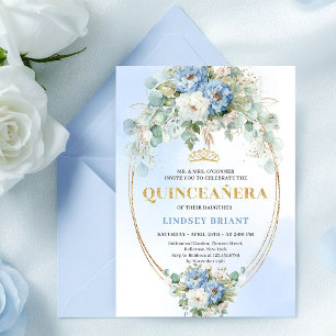 Invitation d'anniversaire 15 ans Fleurs de pivoine