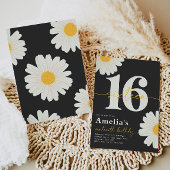 Invitation d'anniversaire 16 ans Daisy Sweet