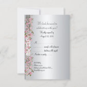 Invitation d'anniversaire 16 ans doux RSVP (Dos)