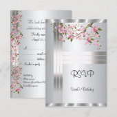 Invitation d'anniversaire 16 ans doux RSVP (Devant / Derrière)