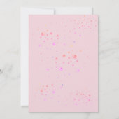 Invitation d'anniversaire 16 ans Glitter Rose (Dos)
