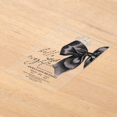 Invitation d'anniversaire 18 ans Black Bow Dix-hui (Poser)