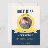 Invitation d'anniversaire 18 ans chic Moderne (Devant)
