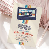 Invitation d'anniversaire 1985, Retro 40e