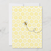 Invitation d'anniversaire 1 an Bee One Honey Bee (Dos)