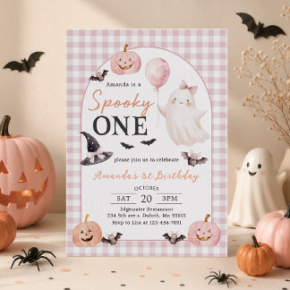 Invitation d'anniversaire 1 an de fantôme d'Hallow