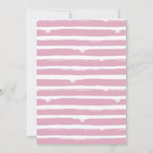 Invitation d'anniversaire 1 an fille pastel dinosa (Dos)