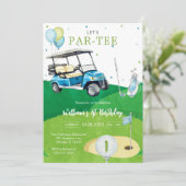 Invitation d'anniversaire 1 an Par-tee Golf Boy (Debout devant)