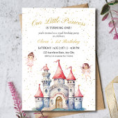 Invitation d'anniversaire 1 an thème Princesse Châ