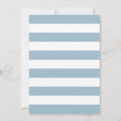 Invitation d'anniversaire 1er ballon bleu pour enf (Dos)