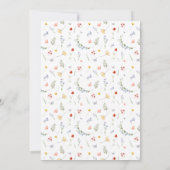 Invitation d'anniversaire 1er de Bunny Wildflower (Dos)