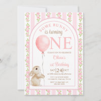 Invitation d'anniversaire 1ère année Some Bunny Vi
