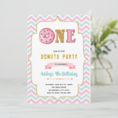 Invitation d'anniversaire 1ère pour Donut un (Debout devant)
