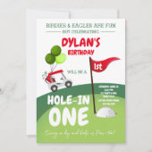 Invitation d'anniversaire 1ère pour un parcours de (Devant)
