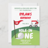 Invitation d'anniversaire 1ère pour un parcours de (Devant)