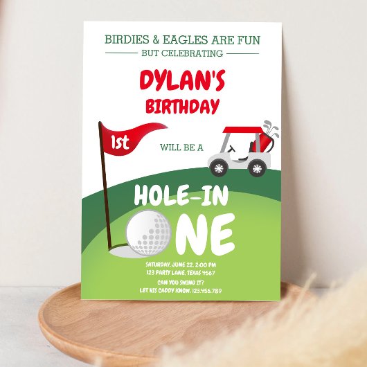Invitation d'anniversaire 1ère pour un parcours de