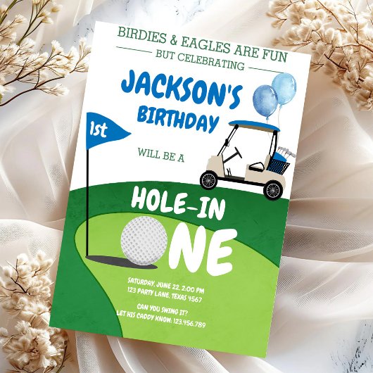Invitation d'anniversaire 1ère pour un parcours de