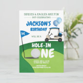 Invitation d'anniversaire 1ère pour un parcours de (Debout devant)