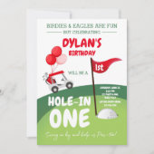 Invitation d'anniversaire 1ère pour un parcours de (Devant)