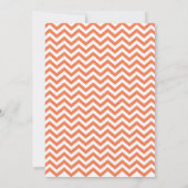 Invitation d'anniversaire 21 ans Chevron Corail (Dos)