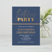 Invitation d'anniversaire 23 ans Fête d'anniversai (Debout devant)
