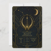 Invitation d'anniversaire 25 ans Taureau Céleste Z (Devant)