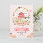 Invitation d'anniversaire 2 ans Animaux de la ferm (Debout devant)