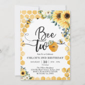 Invitation d'anniversaire 2 ans de Bee Two Honey B (Devant)