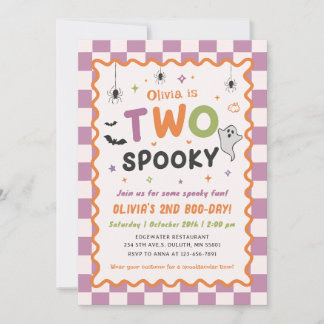 Invitation d'anniversaire 2 ans de deux fantômes e