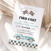 Invitation d'anniversaire 2 ans de voiture de cour
