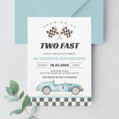 Invitation d'anniversaire 2 ans de voiture de cour