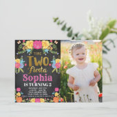 Invitation d'anniversaire 2 ans Fiesta (Debout devant)