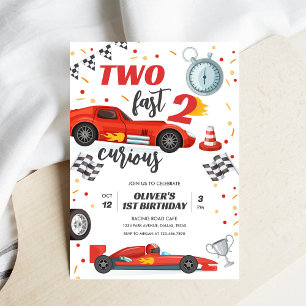 Invitation d'anniversaire 2 ans garçon voiture de