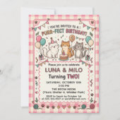 Invitation d'anniversaire 2 ans Parfait pour ronro (Devant)