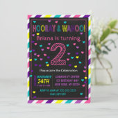 Invitation d'anniversaire 2 ans pour l'anniversair (Debout devant)