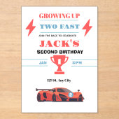Invitation d'anniversaire 2 ans pour une croissanc (Recto)