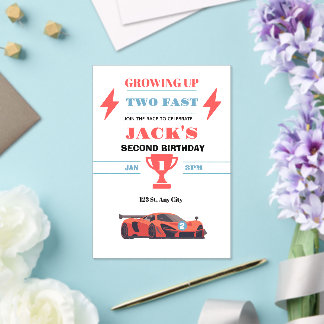 Invitation d'anniversaire 2 ans pour une croissanc