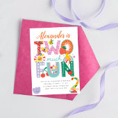 Invitation d'anniversaire 2 ans, Printemps Coloré,
