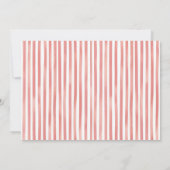 Invitation d'anniversaire 2 ans Rouge Blanc & Deux (Dos)
