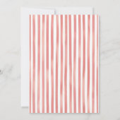 Invitation d'anniversaire 2 ans Rouge Blanc & Deux (Dos)