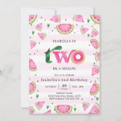 Invitation d'anniversaire 2 ans Two In A Melon Pas (Devant)