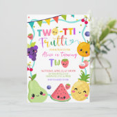 Invitation d'anniversaire 2 ans Twotti Frutti (Debout devant)