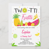 Invitation d'anniversaire 2 ans Twotti Frutti Part (Devant)