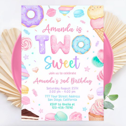 Invitation d'anniversaire, 2e fille d'anniversaire